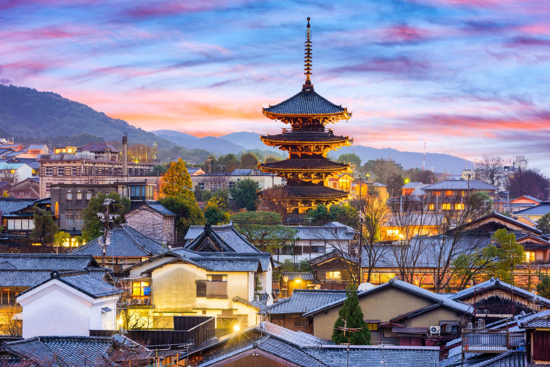 kyoto temple view